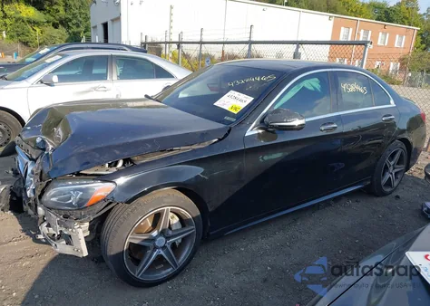 2015 Mercedes-Benz C 300 Sport 4Matic from USA, damaged, VIN 55SWF4KB8FU068716